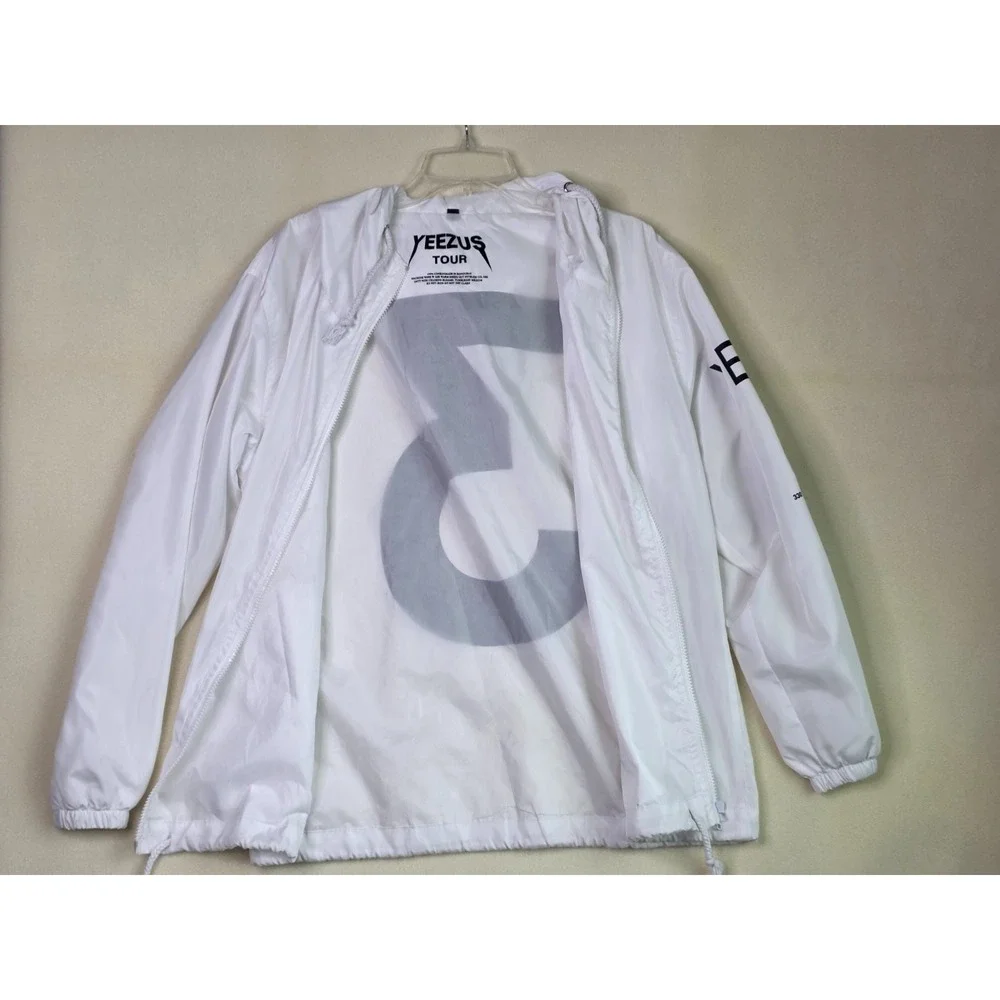 Adidas X Kanye West Yeezus‎ Tour Wind Jacket Size M White Black Windbreaker Rare
